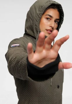 KangaROOS Funktionsparka im modischen Pünktchen-Print Bordeaux-mauve-gepunktet, Marine-weiß-gepunktet, Khaki-grau-gepunktet, Schwarz-weiß-gepunktet -KANGAROOS Verkäufe 2036666d 71eb 56c9 828a 1ceb7de6a3db