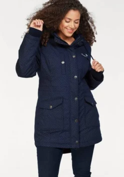 KangaROOS Funktionsparka im modischen Pünktchen-Print Bordeaux-mauve-gepunktet, Marine-weiß-gepunktet, Khaki-grau-gepunktet, Schwarz-weiß-gepunktet -KANGAROOS Verkäufe 27421912