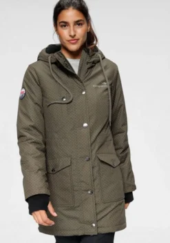 KangaROOS Funktionsparka im modischen Pünktchen-Print Bordeaux-mauve-gepunktet, Marine-weiß-gepunktet, Khaki-grau-gepunktet, Schwarz-weiß-gepunktet -KANGAROOS Verkäufe 40d1419b 51dc 582f af73 8d88b0723ee7