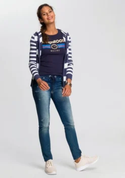 KangaROOS Kapuzenstrickjacke in trendigem Streifendesign Schwarz-weiß, Marine-reinweiß -KANGAROOS Verkäufe 55bc3cdf 3e40 57c4 9dc8 fd1ddf7a56d1