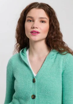 KangaROOS Kapuzenstrickjacke mit Eingrifftaschen in der Seitennaht - NEUE KOLLEKTION Türkis, Grau-meliert -KANGAROOS Verkäufe 99b2a5bd 9da2 5af3 a594 caef95f7b16d