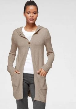 KangaROOS Kapuzenstrickjacke mit aufgesetzten Taschen und breiten Rippbündchen Marine-meliert, Rosa-meliert, Schwarz, Beige-meliert -KANGAROOS Verkäufe b22f0551 85e9 5f69 976f 5a48a95b4363