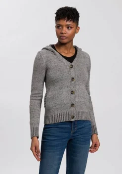 KangaROOS Kapuzenstrickjacke mit Eingrifftaschen in der Seitennaht - NEUE KOLLEKTION Türkis, Grau-meliert -KANGAROOS Verkäufe c2a04450 8d56 5b7e 851c e716d31ec117