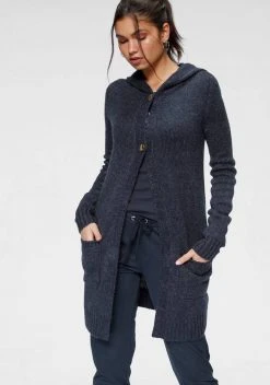 KangaROOS Kapuzenstrickjacke mit aufgesetzten Taschen und breiten Rippbündchen Marine-meliert, Rosa-meliert, Schwarz, Beige-meliert -KANGAROOS Verkäufe d0ab5f23 5717 5470 8e93 c23e0c9593ee