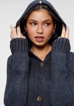 KangaROOS Kapuzenstrickjacke mit aufgesetzten Taschen und breiten Rippbündchen Marine-meliert, Rosa-meliert, Schwarz, Beige-meliert -KANGAROOS Verkäufe ed30c131 5f6a 5e87 bf31 82321f00fbf1